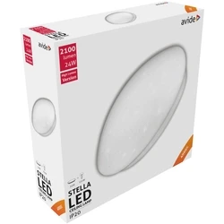 Πλαφονιέρα Οροφής Avide LED Μοντέρνα Stella (Starry) 24W 380*110.0mm Λευκό 4000K