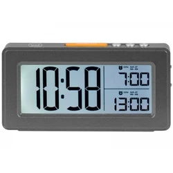 Ψηφιακό Ρολόι-Ξυπνητήρι Trevi SLD-3P40 Metal Gun Black 