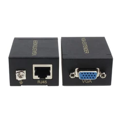 VGA Extender Powertech SLOT-019, Digital to Analog L/R Audio, 60m