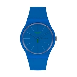 Ρολόι Swatch So29N700 (41mm) Καουτσούκ Λουράκι Μπλε