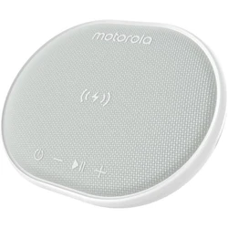 Ασύρματος Φορτιστης Motorola SONIC SUB 500 WHITE 10 W και αδιάβροχο Smart φορητό ηχείο Bluetooth 5.0 με TWL και Aux-In – 10 W