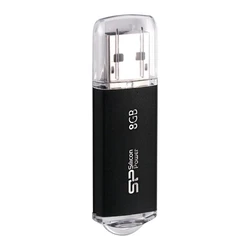 USB Flash 8GB Silicon Power Ultima II-I, USB 2.0, μαύρο