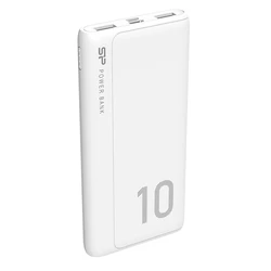 Power Bank Silicon Power GP15, 10000mAh, 2x USB output, 2.1A, λευκό