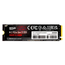 Σκληρός Δίσκος M.2 SSD 250GB Silicon Power PCIe Gen3x4 2280 UD80, 3.400-3.000MB/s