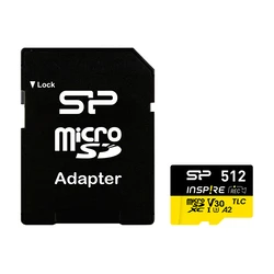 Κάρτα Μνήμης microSDXC Silicon Power Inspire, 512GB, UHS-I U3 A1 V30