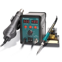 Σταθμός Συγκόλλησης Proskit SS-979B, Κολλητήρι/Air Gun, 760W, 200-480 °C