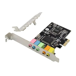 Κάρτα Ήχου PCIe Powertech σε 6x channel audio ST17, CM8738