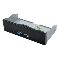 Front Panel Powertech 5.25" σε 2x USB 3.1 & 2x USB-C, VL820