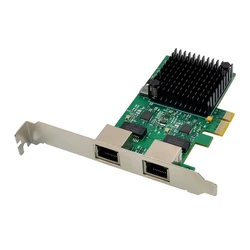 Κάρτα Δικτύου PCIe Powertech σε 2x RJ45 2.5G ST7275, RTL8125B