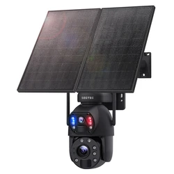 Smart Ηλιακή Κάμερα Sectec St-598-6M-4G-20W-Eu, 3Mp Dual Lens, 20X Zoom, 4G, Sd, Ptz