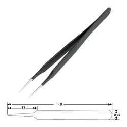 Sprotek Esd Αντιστατική Τσιμπίδα St-T510, 110mm, Ίσια, Λεπτή