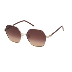 TOUS Women's Sunglasses STO456-56033M (56/17/135) Metal Gold Frame, Brown Gradient Lenses, Category 3