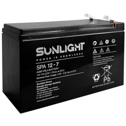 SunLight Μπαταρία UPS 12V 7Ah (6.4mm) - 01.009.0001