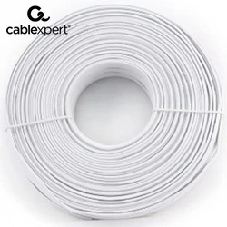 Καλώδιo Τηλεφωνικό Cablexpert FLAT STRANDED WIRE 100m WHITE 4 WIRES