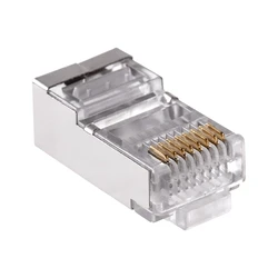 Default Brand RJ45 8P8C CAT5e Pass Through Shielded Connector