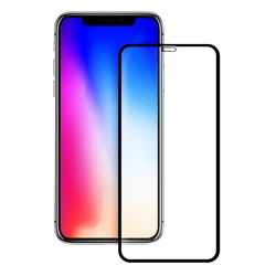 Screen Protector Powertech 5D Full Glue για iPhone XS, Black