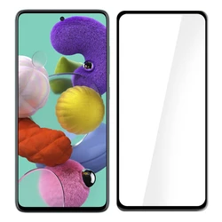 Screen Protector Powertech 5D, Full Glue, Samsung Galaxy A51, μαύρο