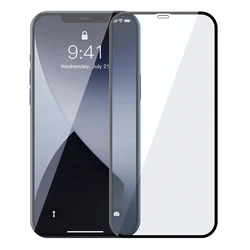 Screen Protector Powertech 5D, full glue, iPhone 12 Pro Max, μαύρο