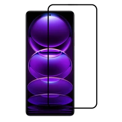 Screen Protector Powertech tempered glass 5D, full glue, Xiaomi Redmi Note 12 Pro, μαύρο