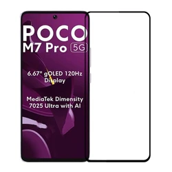 Προστατευτικό Οθόνης Powertech Tempered Glass 5D Tgc-0738 για Xiaomi Poco M7 Pro 5G, Full Glue