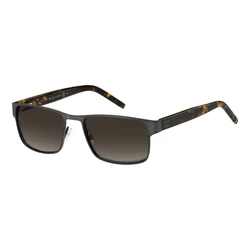 Tommy Hilfiger Men's Sunglasses TH-1974-S-SVK – Metal Grey Frame, Brown Lenses, 57/19/140 mm