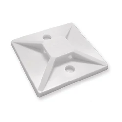 Αυτοκόλλητη Βάση Δεματικών, Powertech 30 x 30, 50τεμ, White