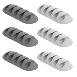 Οργανωτής Καλωδίων Powertech Σιλικόνης TIES-011, 5 Καλωδίων, 6τμχ