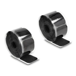 Αυτοκόλλητα Velcro TIES-067 σε ρολό 5m, 45x50mm, Μαύρο