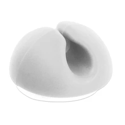 Οργανωτές Καλωδίων Powertech TIES-074, 1 θέση, Φ5mm, λευκό, 10τμχ