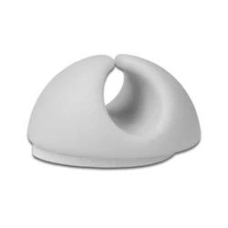 Οργανωτές Καλωδίων Powertech TIES-075, 1 θέση, Φ9mm, λευκό, 10τμχ