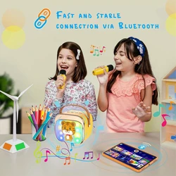 Karaoke Lamtech Bt5.4 Rgb Kid Speaker Yellow With Mic Tigronie