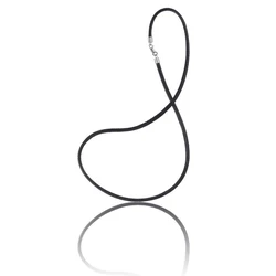 Γυναικείο Κολιέ Time Force Tj1113C0145 (45cm) Δερμάτινο, Silver Brown