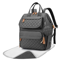 Τσάντα πλάτης αλλαξιέρα μωρού TMV-0065 - UNBRANDED, 32x15x40 cm, Γκρι σκούρο