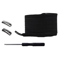 Κορδόνια Παπουτσιών Ελαστικά TOOL-0063 με μαγνητικά κλικ, 1m, μαύρα