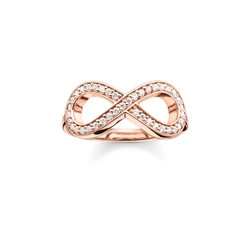 Γυναικείο Δαχτυλίδι Thomas Sabo Tr20144161446 από Ασήμι 925 Pink Gold