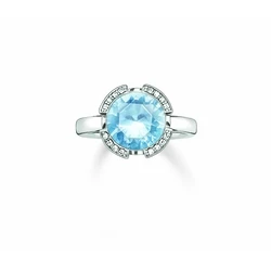 Γυναικείο Δαχτυλίδι Thomas Sabo 038-059-31-50 (50) από Ασήμι Blue, Silver