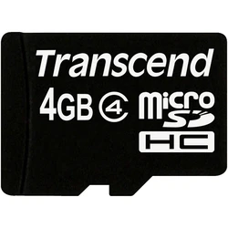Κάρτα Μνήμης microSDHC Transcend 4GB Class 4