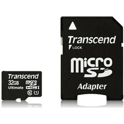 Κάρτα Μνήμης microSDHC 32GB Transcend +1Ad Cl10UHS-I Ult
