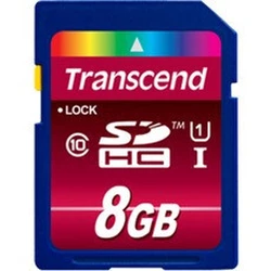 Κάρτα Μνήμης SDHC 8GB Transcend 40/85 Cl.10SDHC UHSI Ult