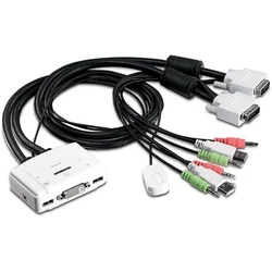Καλώδιo KVM TrendNet 2-port DVI With Audio