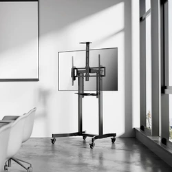 Βάση Τηλεόρασης Gembird Motorized Height Adjustable Floor Stand With Caster Wheels And Remote Control 55'-100'