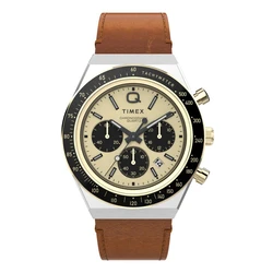 Timex Ανδρικό Ρολόι 42mm με Καφέ Δερμάτινο Λουράκι TW2W64400