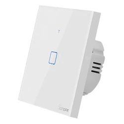 Smart Διακόπτης Sonoff ΤΧ-T2EU1C, αφής, Wi-Fi, μονός, λευκός