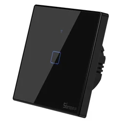 SONOFF smart διακόπτης TX-T3EU1C αφής Wi‑Fi μονός μαύρος
