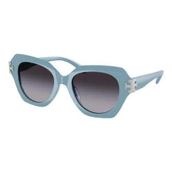 Tory Burch TY7215U 19698G Women's Sunglasses — Blue Acetate Frame, Grey Lenses, 51/19/140 mm