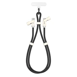 SBOX USB Type-C to Type-C Lanyard Cable 1.5m 60W Black