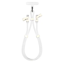 SBOX USB-C to USB-C Cable 1.5m White (60W) with lanyard