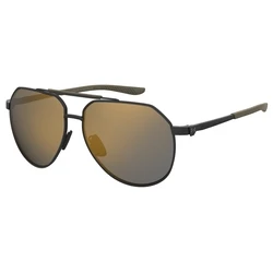 Under Armour Men's Sunglasses UA HONCHO/G 3OL/CT - Metal Aviator Frame, Copper/Gold Mirror Lens, 60/17/140 mm, 100% UV