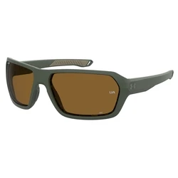 Under Armour UA RECON DLD Unisex Sunglasses — Polarized Brown Lenses (64/15/125)