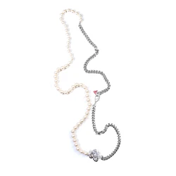 Γυναικείο Κολιέ Guess Ubn81019 (60cm) από Ατσάλι Silver